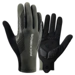 ROCKBROS Cyklistické rukavice zelená, XL / Celoprsté / Jaro-léto-podzim / Velikost XL