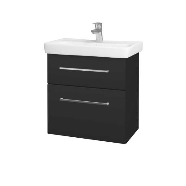 Dřevojas - Umyvadlová skříňka GO SZZ2 60 - N03 Graphite / Úchytka T04 / N03 Graphite 204969E