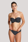 Vrchní díl plavek Swimwear Anya Spot Bandeau Bikini black/white SW1013 65FF
