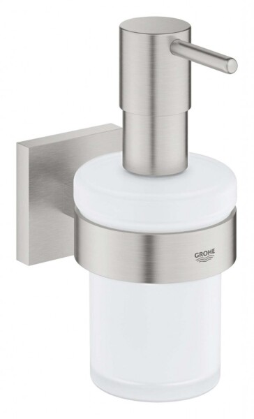 GROHE - QuickFix Start Cube Dávkovač mýdla s držákem, sklo/supersteel 41098DC0