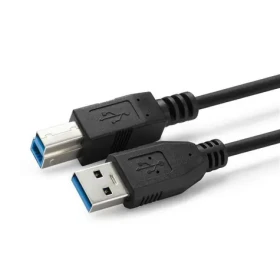 MicroConnect kabel USB3.0 A (M) - USB3.0 B (M) 2m černá / 5000Mbit/s (USB3.0AB2B)