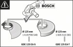 BOSCH GDE 125 EA-S Professional / odsávací kryt pro brusky (1600A003DH)