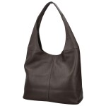 Stylová dámská kožená kabelka na rameno Hayley, tmavě hnědá