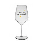 JEDNOU V ROCE NA VÁNOCE - čirá nerozbitná sklenice na víno 470 ml