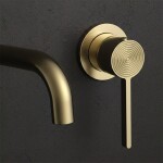 REA - Podomítková umyvadlová baterie Foster Brush Gold REA-B6443