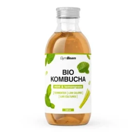 BIO Kombucha - GymBeam (máta citronová tráva, 330 ml) (105943-1-330ml-mint&lemongrass)