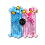 Dortisimo Balónková girlanda s třásněmi růžovo-modrá Boy or Girl