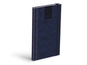 Týdenní diář 2026 MFP T806 kapesní, s gumičkou - PU bluegray