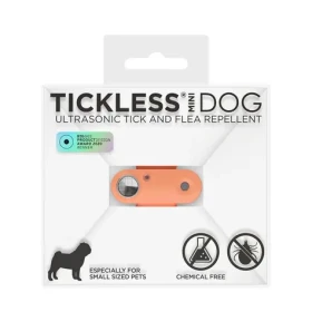 TICKLESS Mini dog Oranžová / Nabíjecí ultrazvukový odpuzovač klíšťat a blech (BG-DOG23HP)