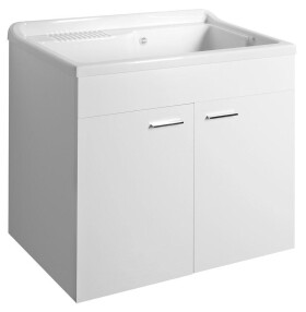 AQUALINE - Plastová výlevka se skříňkou 80x50 cm, včetně sifonu PI8050-1