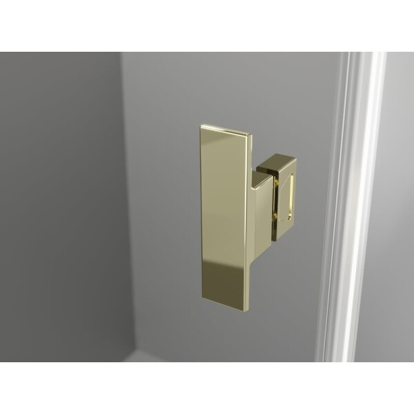 MEXEN/S - Mist H T sprchový kout dveře křídlové levá 100 x 85, transparent, zlato 8A5T-100-085-50-00-L