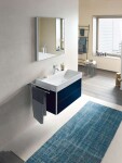 DURAVIT - DuraSquare Umyvadlo na desku, 80x47 cm, bez přepadu, s otvorem pro baterii, DuraCeram, bílá 2353800071