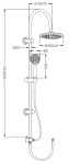 INVENA - Sprchový sloup EGINA AU-13-001-C