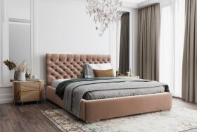 FRONTI Postel MODEL 03 180x200 starorůžová - MAGIC VELVET 2257