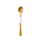 Rice Nerezová Latte lžička Seashell Gold - set 4 ks, zlatá barva, kov