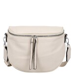 Módní dámská koženková ledvinka/crossbody Pola, tmavě béžová