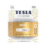 TESLA GOLD+ alkalická tužková baterie AAA (LR03) 4 ks / blister (1099137207)