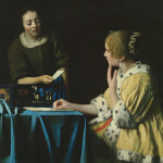Nástěnný poznámkový kalendář 2026 NOTIQUE - Johannes Vermeer, 30 x 30 cm
