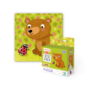 Dodo Puzzle s omalovánkou - Medvídek 16 dílků - Spin Master