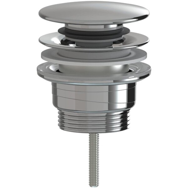 CERANO Umyvadlová výpusť - 5/4“ click-clack - univerzální - plast - chrom