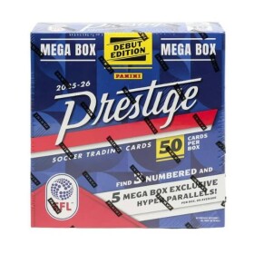 2025-2026 Panini Prestige EFL Soccer International Mega Box - fotbalové karty