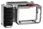 Puluz PU1077TS / Rozšiřující klec s rukojetí / Pro DJI Osmo Action 6 / hliník / magnetický rychloupínák / cold shoe (PU1077TS)
