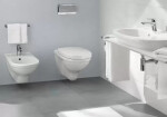 VILLEROY & BOCH - O.novo Závěsné WC Compact se sedátkem SoftClosing, DirectFlush, alpská bílá 5688HR01