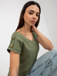 Dámská halenka TW BZ BL 1006.56 khaki FPrice