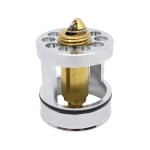 Mereo Výpusť uzavírací CLIC-CLAC, celokovová s přepadem, pochromovaná mosaz, ø 5/4", vytahovací se sítkem CH03V