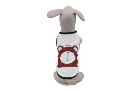 Coco letní tričko pro psa Barva: Hnědá, Délka zad (cm): 24, Obvod hrudníku: 28 - 36 cm