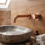 REA - Podomítková umyvadlová baterie LUNGO Copper + BOX REA-B7997