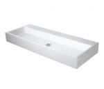 DURAVIT - Vero Air Dvojumyvadlo 120x47 cm, bez přepadu, bez otvoru pro baterii, WonderGliss, bílá 23501200701