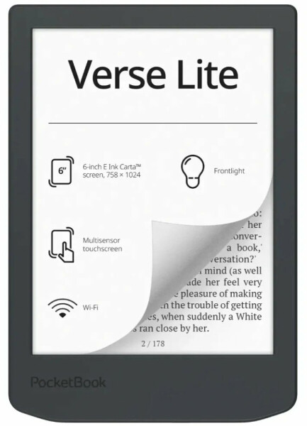 PocketBook 619 Verse Lite, Midnight Gray