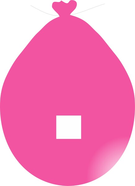 Balónek znak tečka růžový balonky.cz Balónek znak tečka růžový balonky.cz