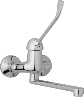 JB Sanitary Nástěnná dřezová a umyvadlová baterie SLIM, rozteč 100 mm, s lékařskou pákou A20 30 10