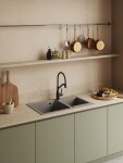 Laveo - Colina - stojánková dřezová baterie U, grafit BCO_978D
