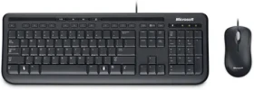 Microsoft Wired Desktop 600 černá / Drátová klávesnice a myš / USB / 800 DPI / GE layout (APB-00008)