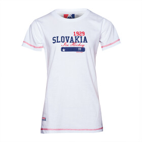 Dámské tričko SLOVAKIA STAR WHITE Velikost: