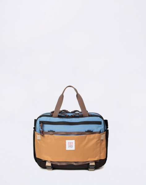 Topo Designs Mountain Cross Bag River Blue/Brown Oak