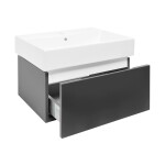 Koupelnová skříňka s umyvadlem SAT Feel 60x30x46 cm antracit mat SATFEEL60ANTU2 SATFEEL60ANTU2