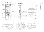 GEBERIT - Duofix Set předstěnové instalace, klozetu Gaia a sedátka softclose, tlačítko Sigma30, chrom mat/chrom SANI11CA1134B