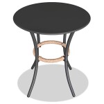 Zahradní set 1+2, stůl 60x60, židle umělý ratan barva přírodní, kov antracit