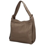 Trendový dámský kožený kabelko-batoh Haleth, taupe