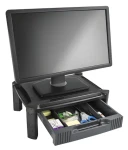 StarTech Stojan pod monitor se zásuvkou černý / Stojan na monitor / do 32" / nosnost 10 kg / plast (MONSTADJD)