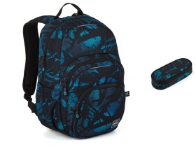 Studentský batoh Blue Abstract Topgal SKYE 26044 SET SMALL