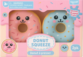 Mačkací Donut s obličejem 2 ks