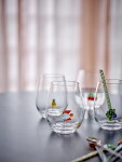 Bloomingville Sklenice na vodu Misa Fish 560 ml, čirá barva, sklo