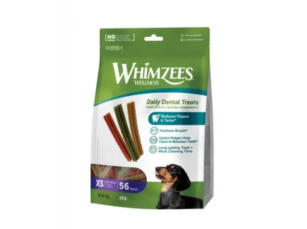 Whimzees stix XS 420g / Dentální pamlsky pro psy (8718627752548)