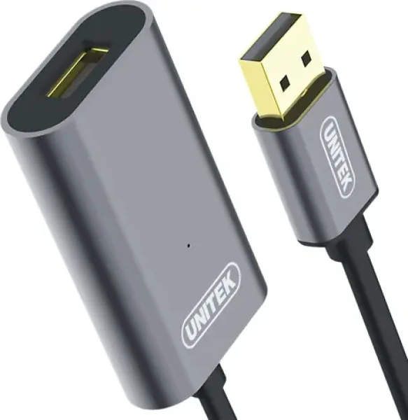 Unitek Y-274 černá / Prodlužovací kabel USB-A - USB-A / USB 2.0 / aktivní zesilovač / 20 m (Y-274)