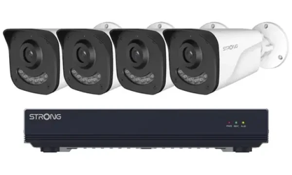 STRONG BUL05DL0-P PoE KIT / 1x NVR NVR1120-8P/ 4x IP kamera BUL05DL0-P/ HDMI / VGA / USB / LAN / PoE (BUL05DL0-P/NVR1120-8P)